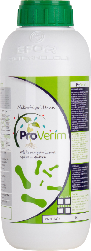 Proverim mikrobiyal gübre şişesi